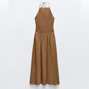 Zara flowy halter dress